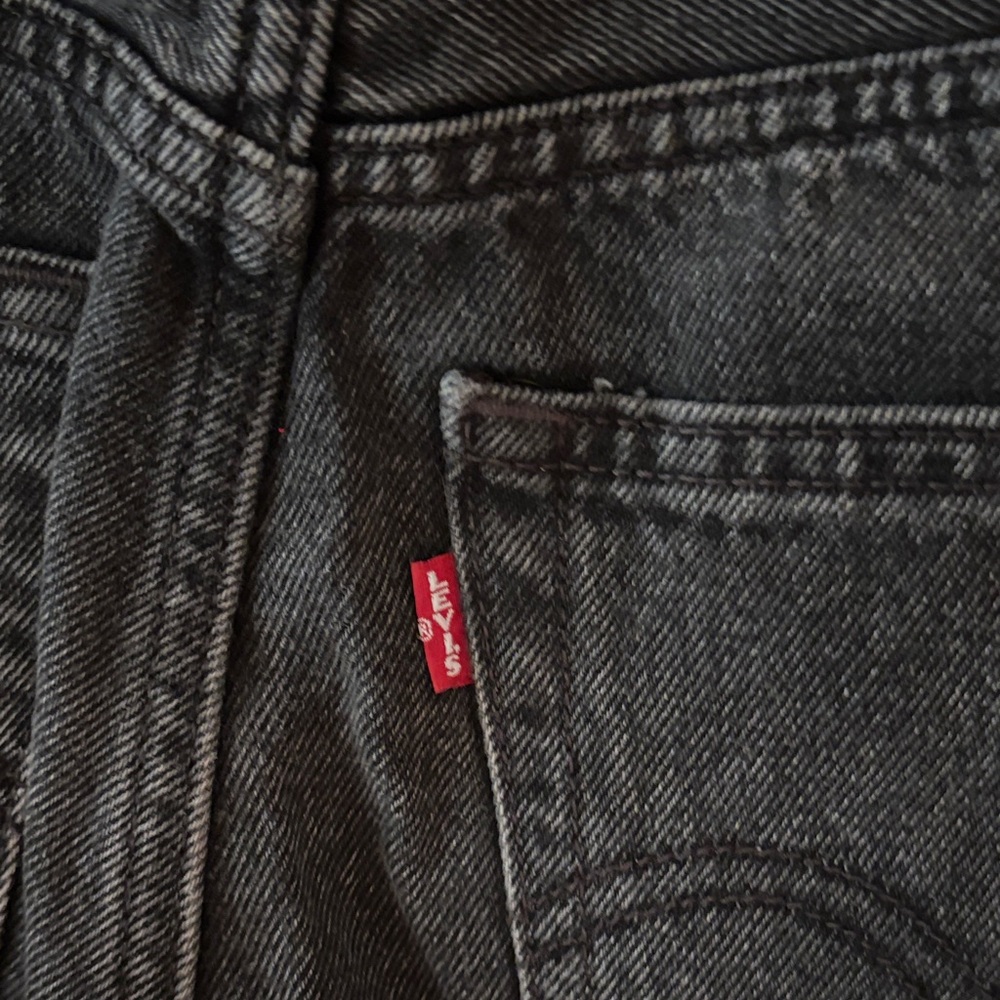 Levi's Black Ribcage Wide-Leg Women's Jeans - Picture 7 of 7